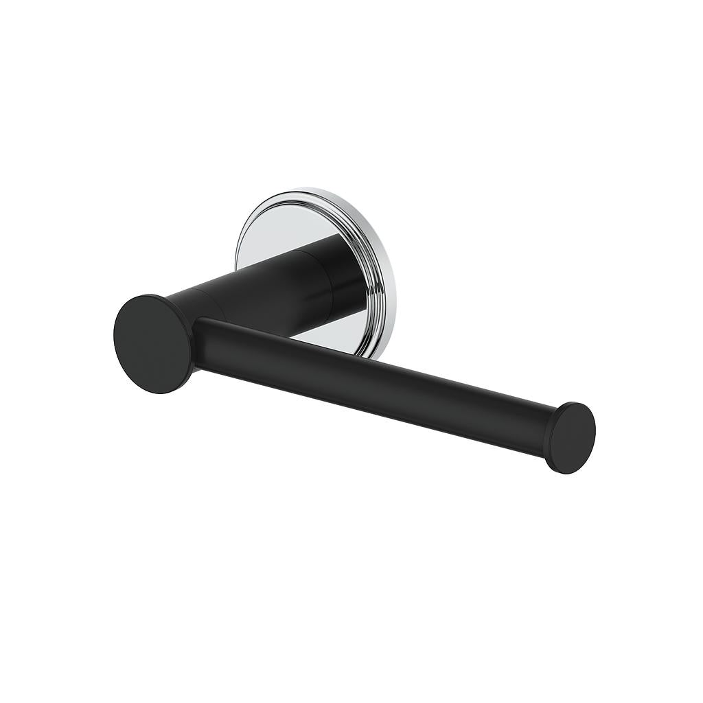 Vogt Zehn Toilet Paper Holder - Chrome/Matte Black