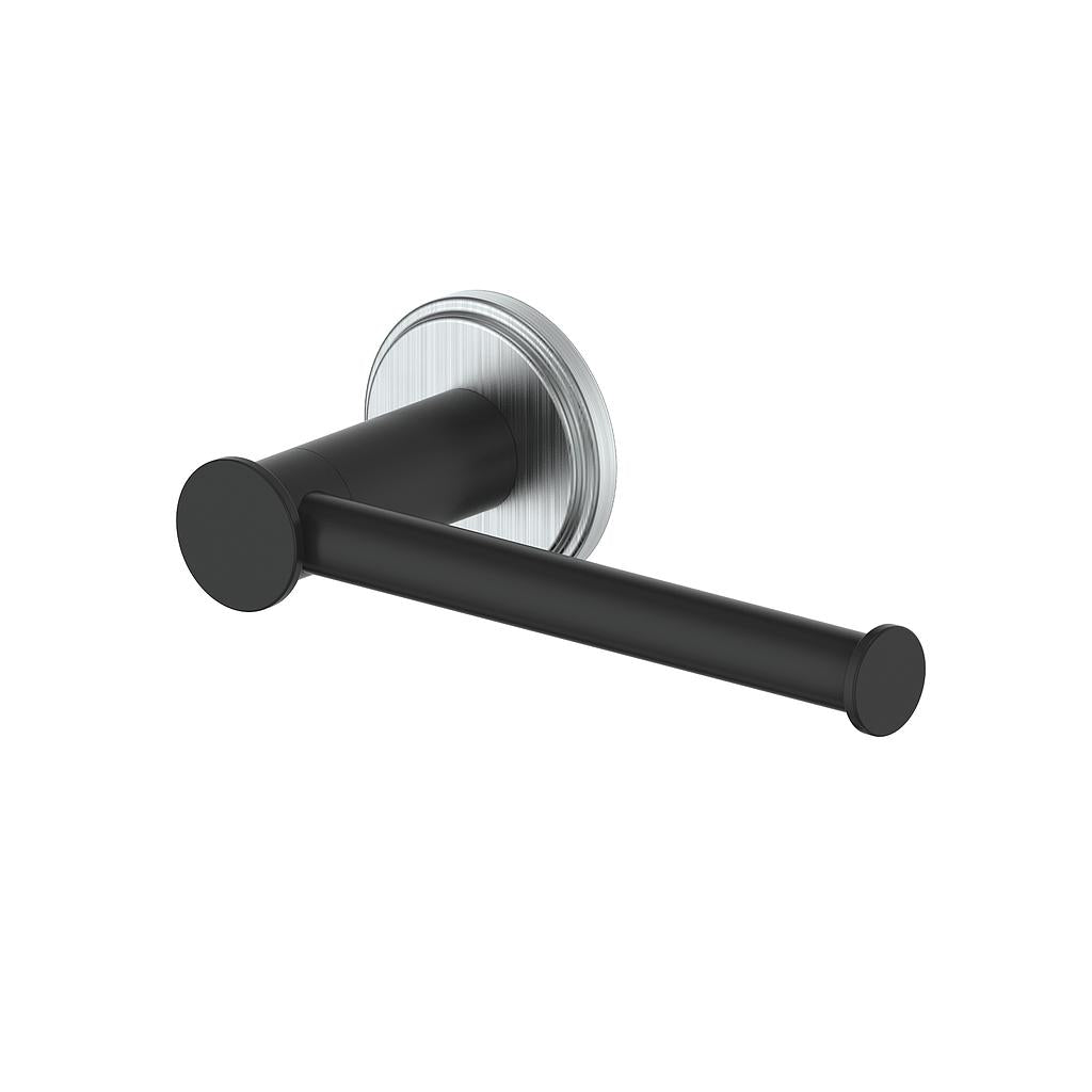 Vogt Zehn Toilet Paper Holder - Stainless Steel/Matte Black