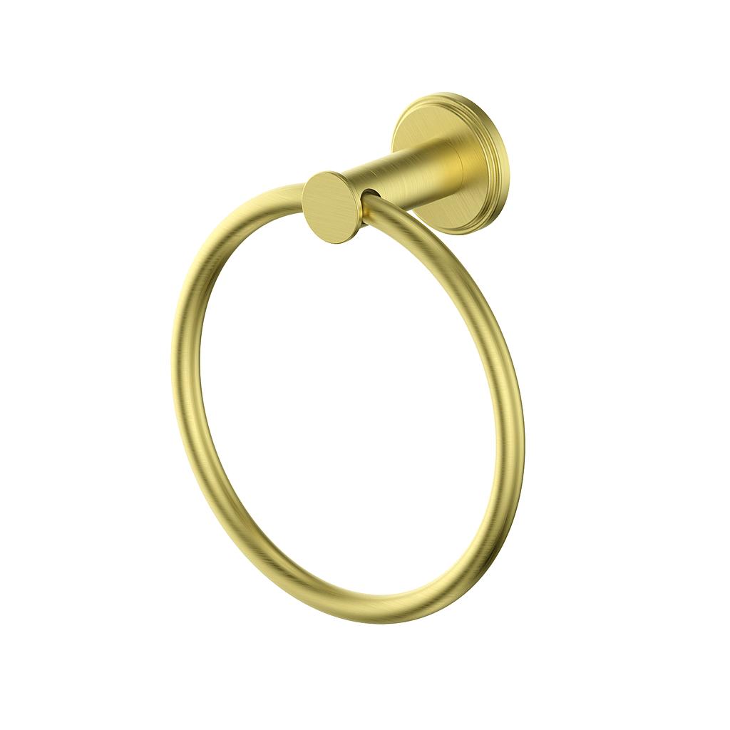 Vogt Zehn Towel Ring - Brushed Gold