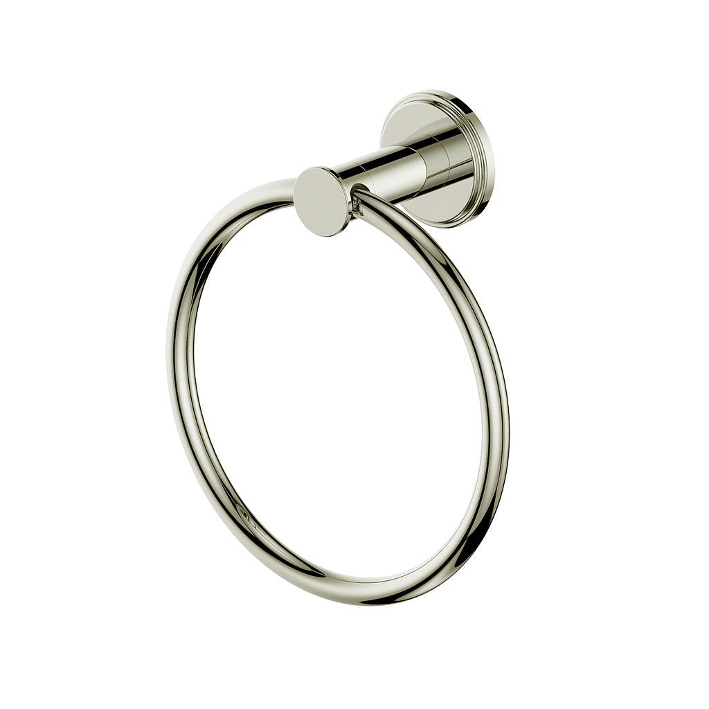 Vogt Zehn Towel Ring - Polished Nickel