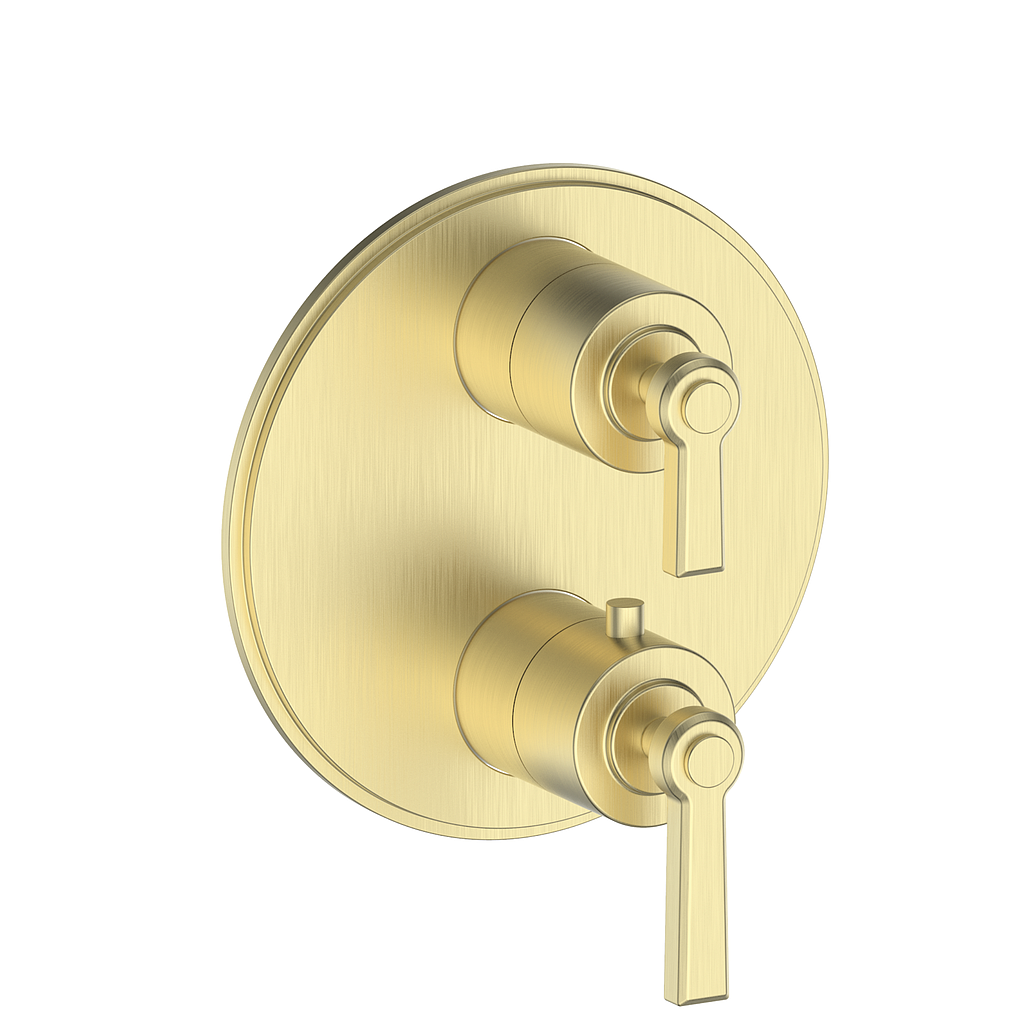 Vogt Zehn Trim for 2-Way TH Valve - Lever Handle (Z1) / Brushed Gold