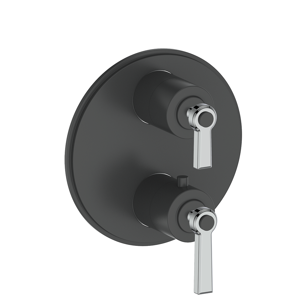 Vogt Zehn Trim for 2-Way TH Valve - Lever Handle (Z1) / Chrome/Matte Black