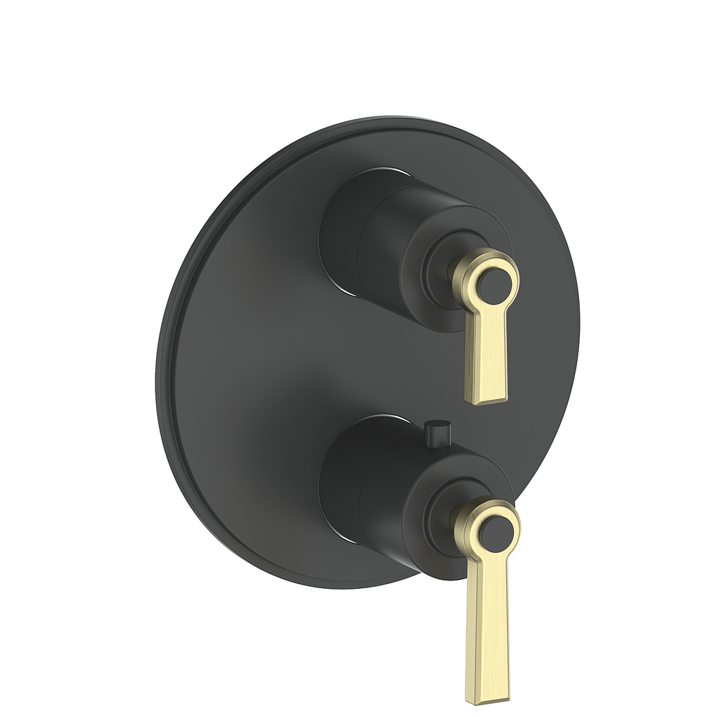 Vogt Zehn Trim for 2-Way TH Valve - Lever Handle (Z1) / Brushed Gold/Matte Black