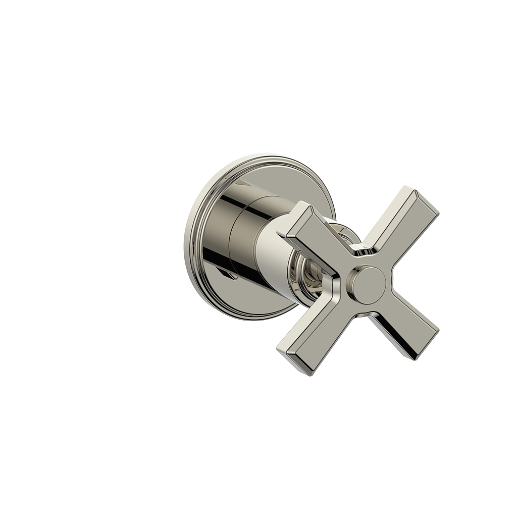 Vogt Zehn Trim for 3/4" 2-Way Diverter - 4-Spoke Handle (Z4) / Polished Nickel