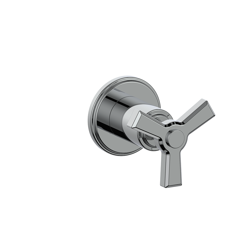 Vogt Zehn Trim for 3/4" 3-Way Diverter - 3-Spoke Handle (Z3) / Chrome