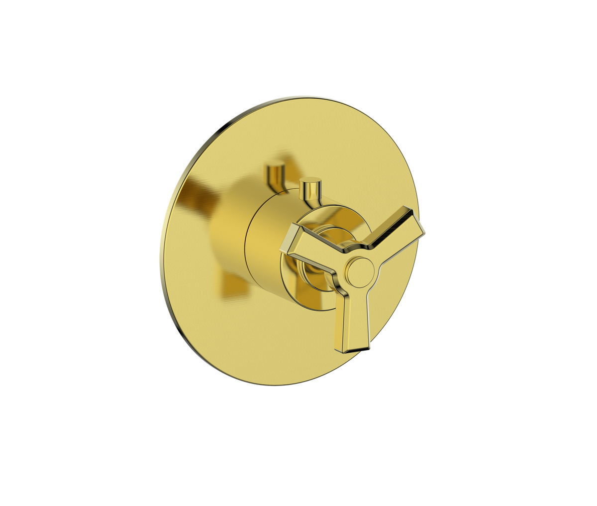 Vogt Zehn Trim for 3/4" High-Flow TH Valve - 3-Spoke Handle (Z3) / Brushed Gold