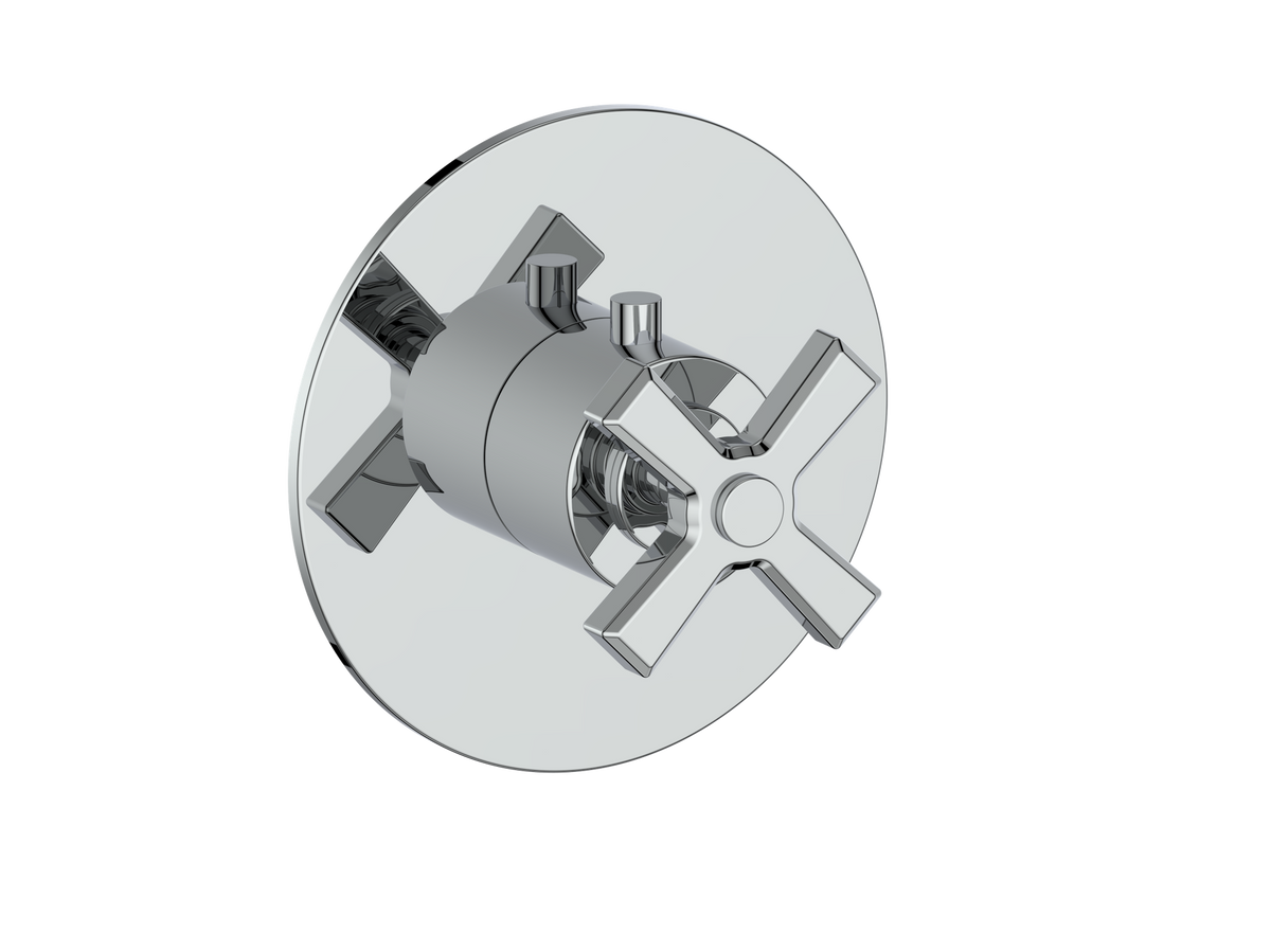 Vogt Zehn Trim for 3/4" High-Flow TH Valve - 4-Spoke Handle (Z4) / Chrome