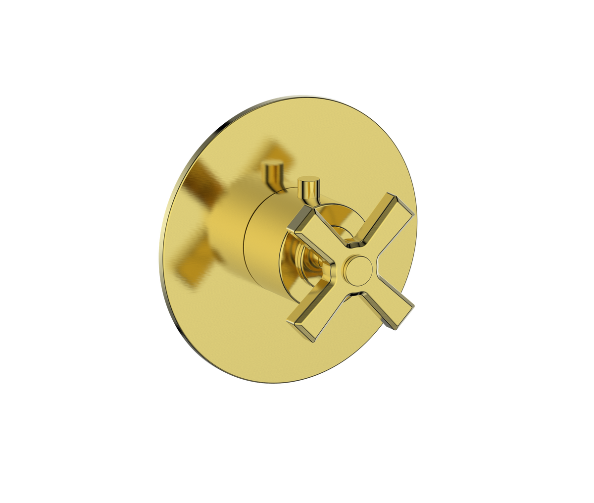 Vogt Zehn Trim for 3/4" High-Flow TH Valve - 4-Spoke Handle (Z4) / Brushed Gold