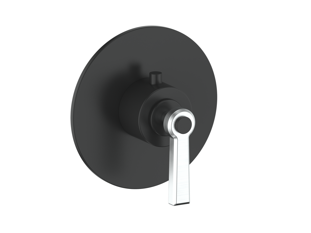 Vogt Zehn Trim for 3/4" High-Flow TH Valve - Lever Handle (Z1) / Stainless Steel/Matte Black