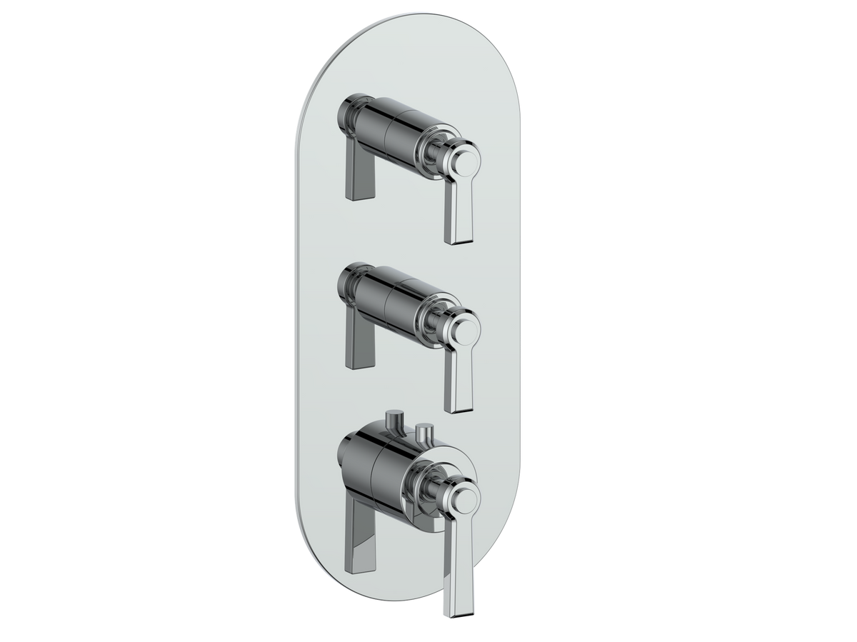 Vogt Zehn Trim for 3/4" High-Flow TH Valve with 2 Stops - Lever Handle (Z1) / Chrome