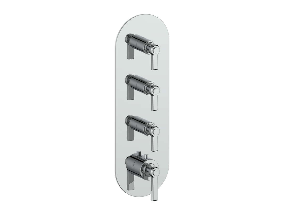 Vogt Zehn Trim for 3/4" High-Flow TH Valve with 3 Stops - Lever Handle (Z1) / Chrome