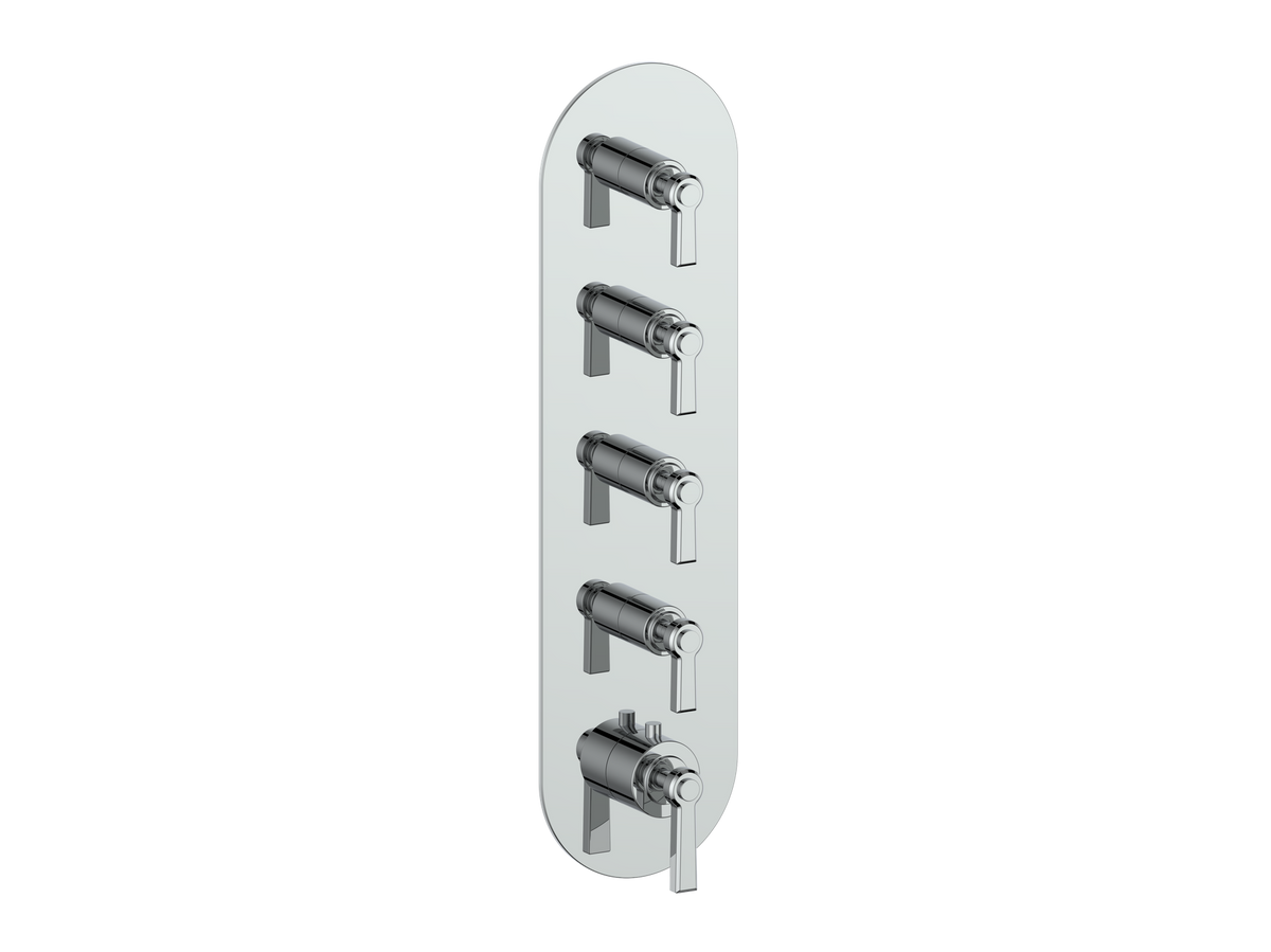 Vogt Zehn Trim for 3/4" High-Flow TH Valve with 4 Stops - Lever Handle (Z1) / Chrome