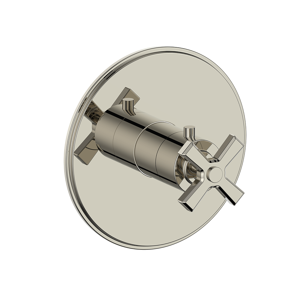Vogt Zehn Trim for 3/4" TH Valve - 4-Spoke Handle (Z4) / Polished Nickel