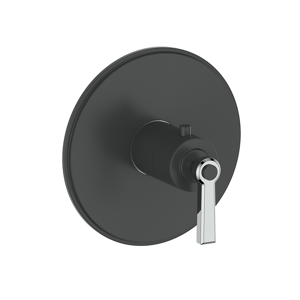 Vogt Zehn Trim for 3/4" TH Valve - Lever Handle (Z1) / Chrome/Matte Black
