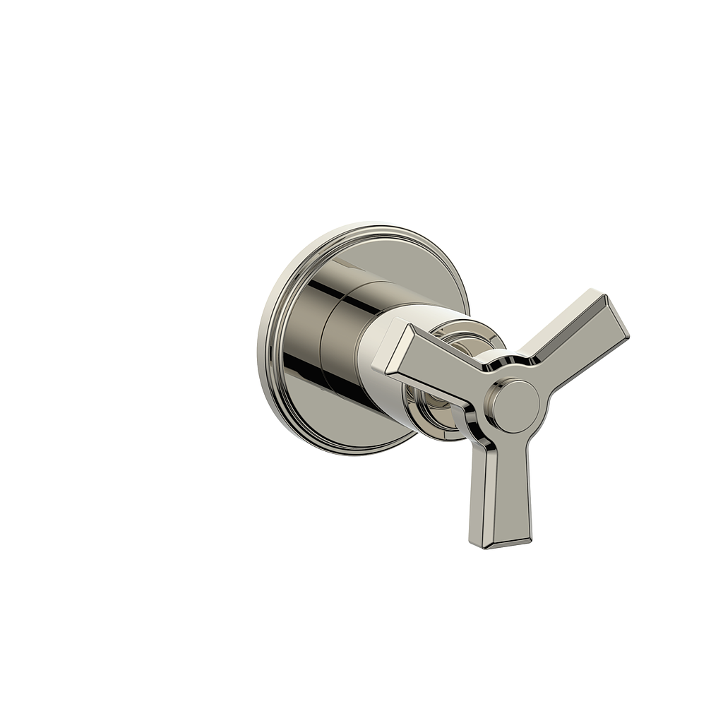Vogt Zehn Trim for 3/4" Volume Control - 3-Spoke Handle (Z3) / Polished Nickel