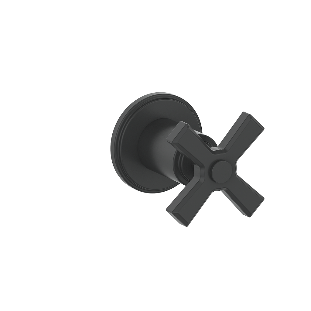 Vogt Zehn Trim for 3/4" Volume Control - 4-Spoke Handle (Z4) / Matte Black