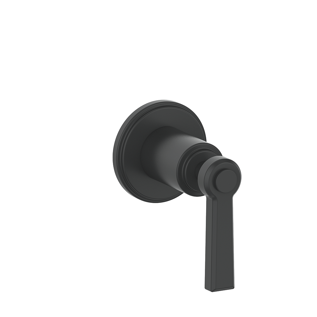 Vogt Zehn Trim for 3/4" Volume Control - Lever Handle (Z1) / Matte Black