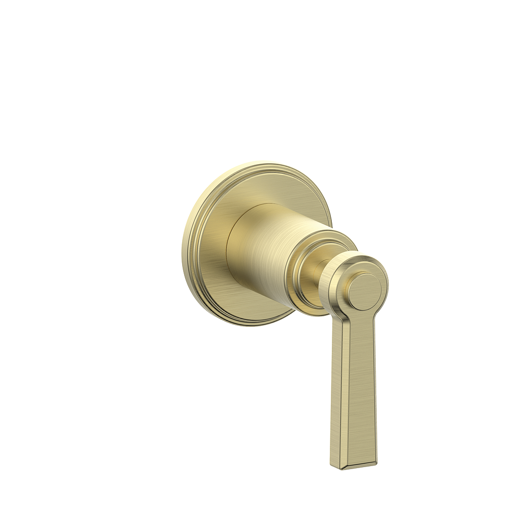 Vogt Zehn Trim for 3/4" Volume Control - Lever Handle (Z1) / Brushed Gold