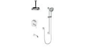 Vogt Zehn Trim for 3-Way TH Shower Kit with 6" Ceiling Arm - Lever Handle (Z1) / Chrome