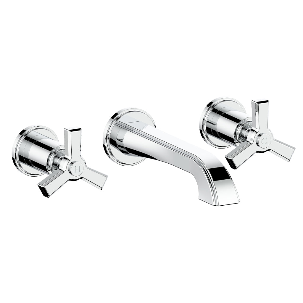 Vogt Zehn Trim for Wall Mount Lavatory Faucet - 3-Spoke Handle (Z3) / Chrome