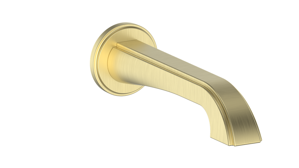 Vogt Zehn Tub Spout - Brushed Gold