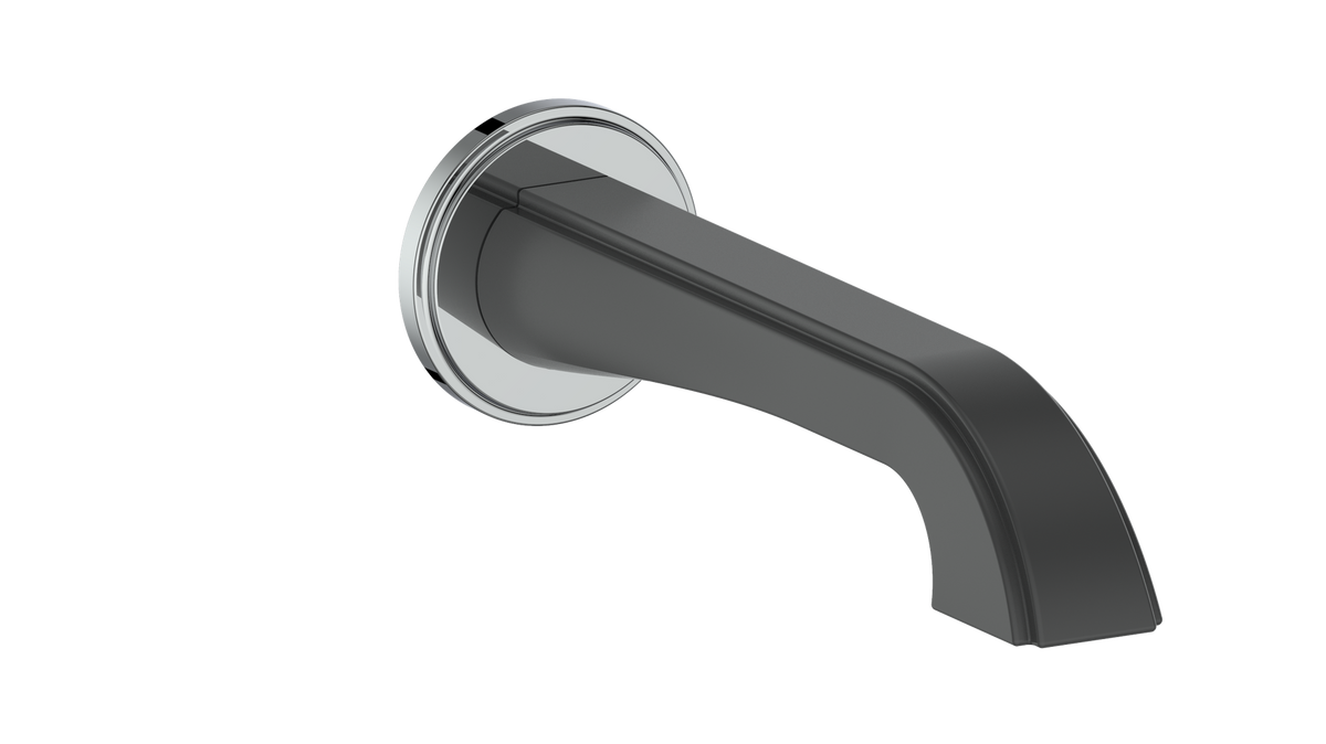 Vogt Zehn Tub Spout - Chrome/Matte Black