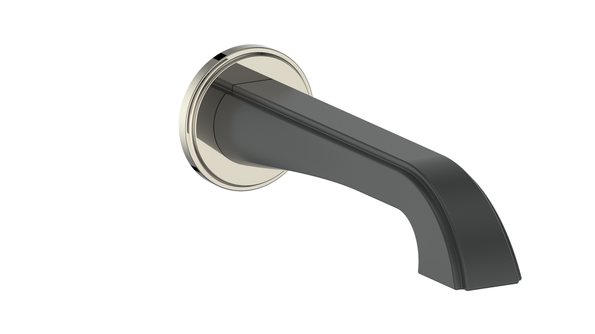 Vogt Zehn Tub Spout - Polished Nickel/Matte Black