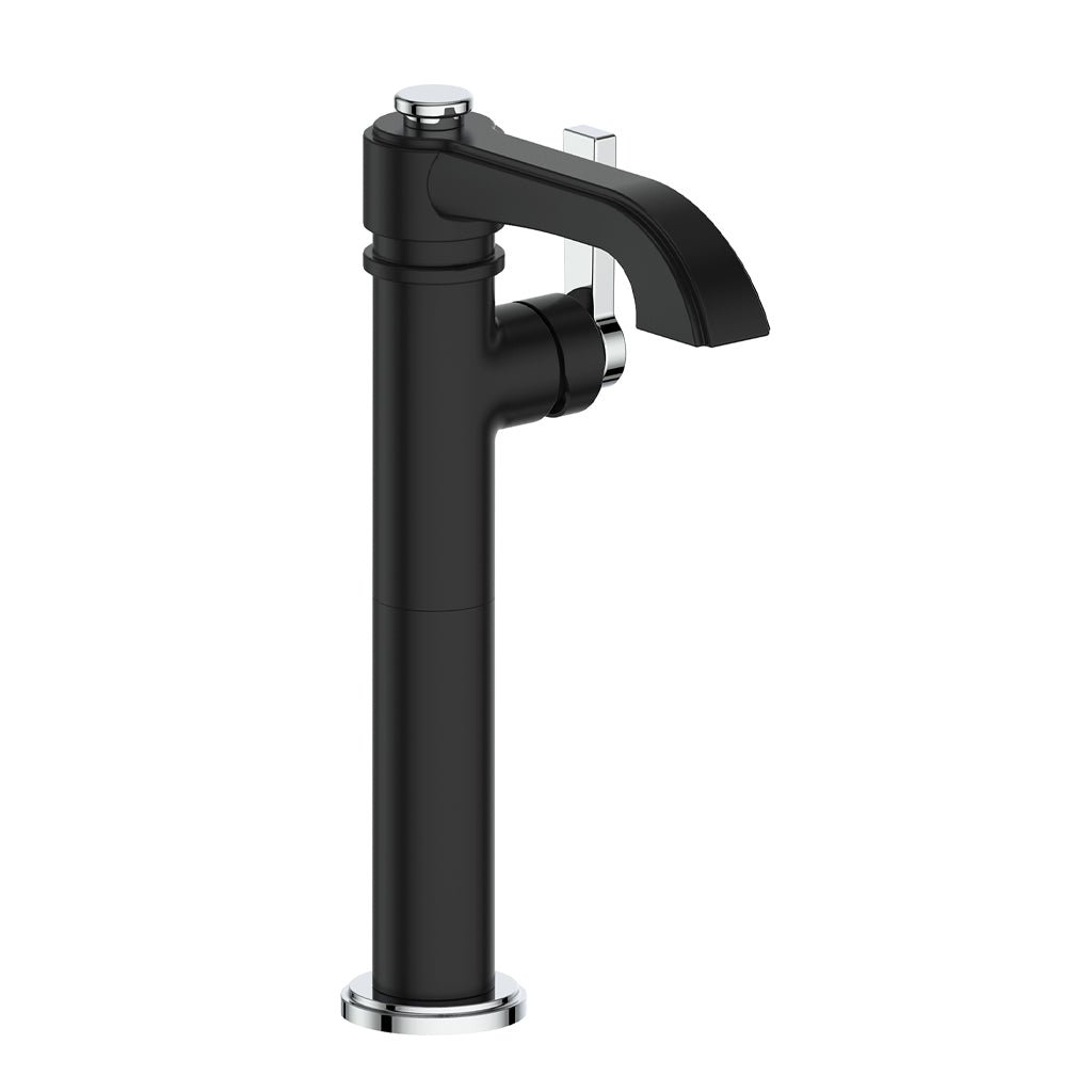 Vogt Zehn Vessel Sink Lavatory Faucet - Chrome/Matte Black