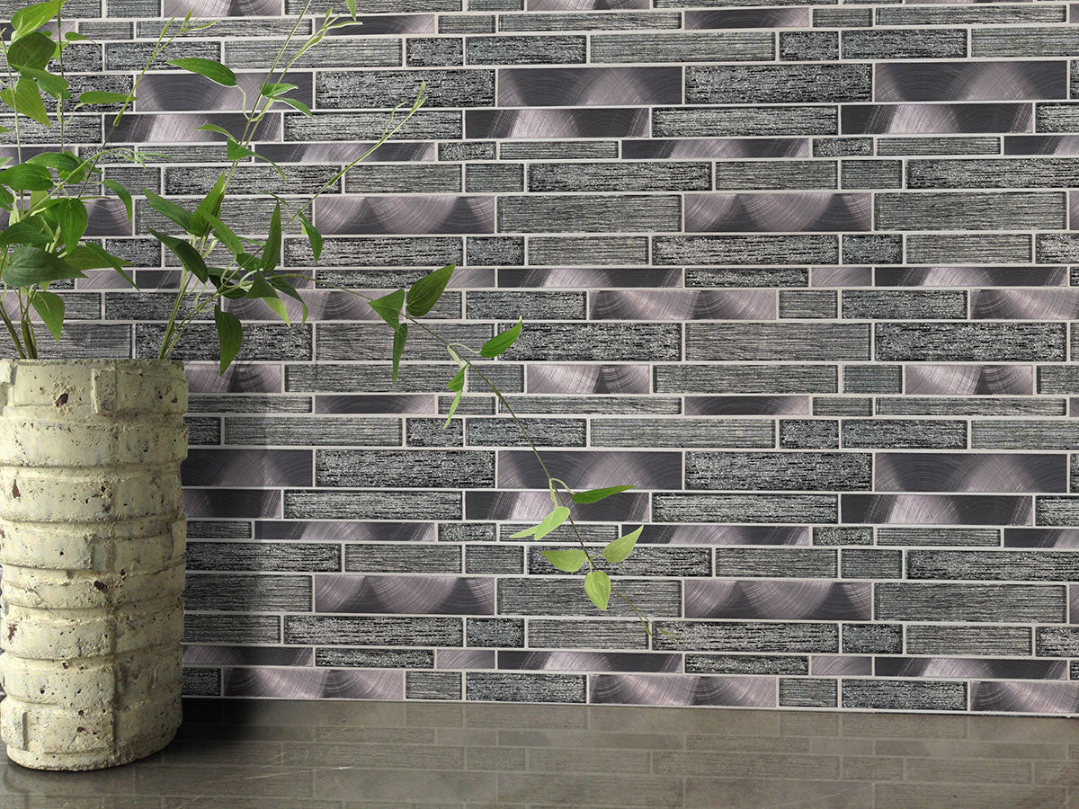 MSI Volcanic Luxe Interlocking Glass mosaic (SMOT-GLSMTIL-VOLLX8MM) – MSI room scene
