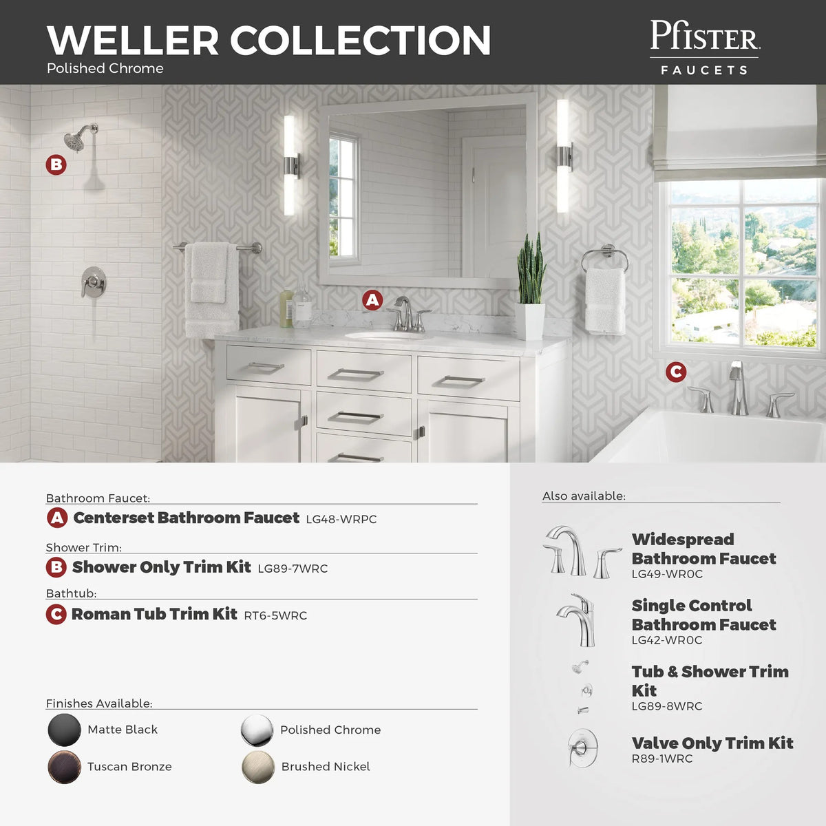Pfister LG89-7WRC Polished Chrome - detail 3