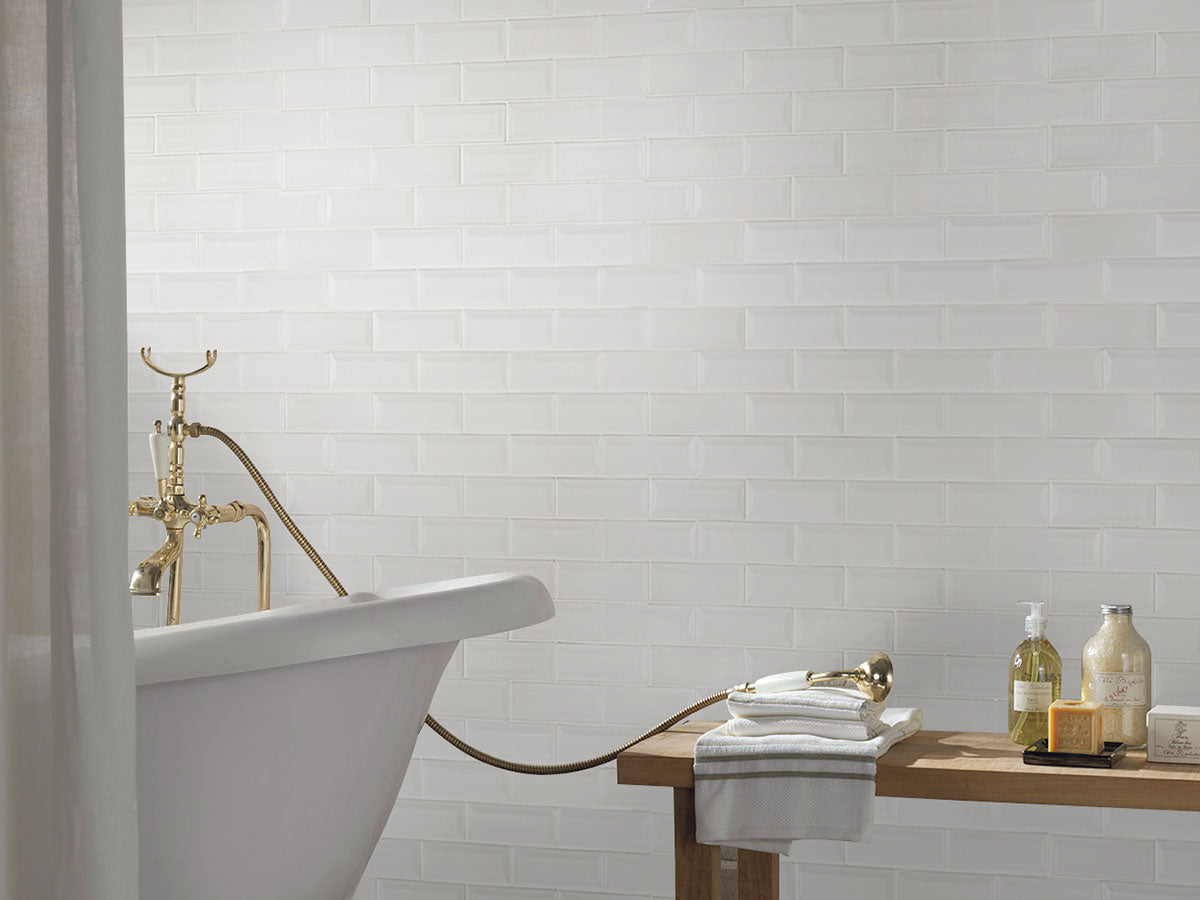 MSI Whisper White 2 x 6 Glossy Ceramic mosaic (SMOT-PT-WW-2X6B) – MSI room scene