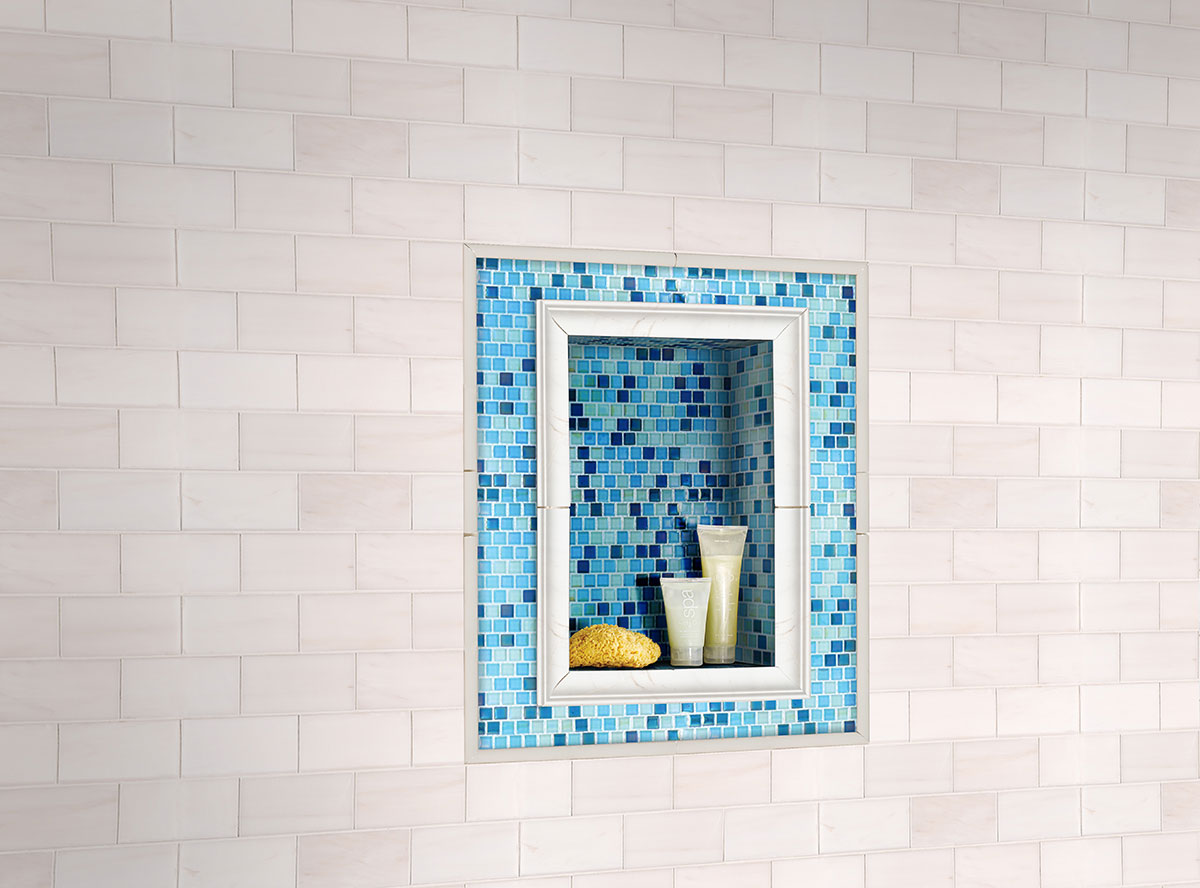 MSI Whisper White 5/8 x 6 Glossy Ceramic trim (SMOT-PT-QTRRD-WW5/8X6) – MSI room scene