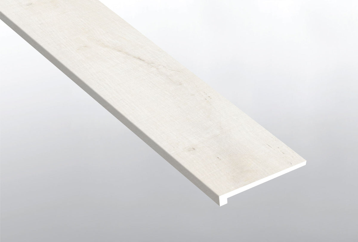 MSI Whitby White luxury vinyl stair tread eased edge (VTTWHIWHI-ST-EE)