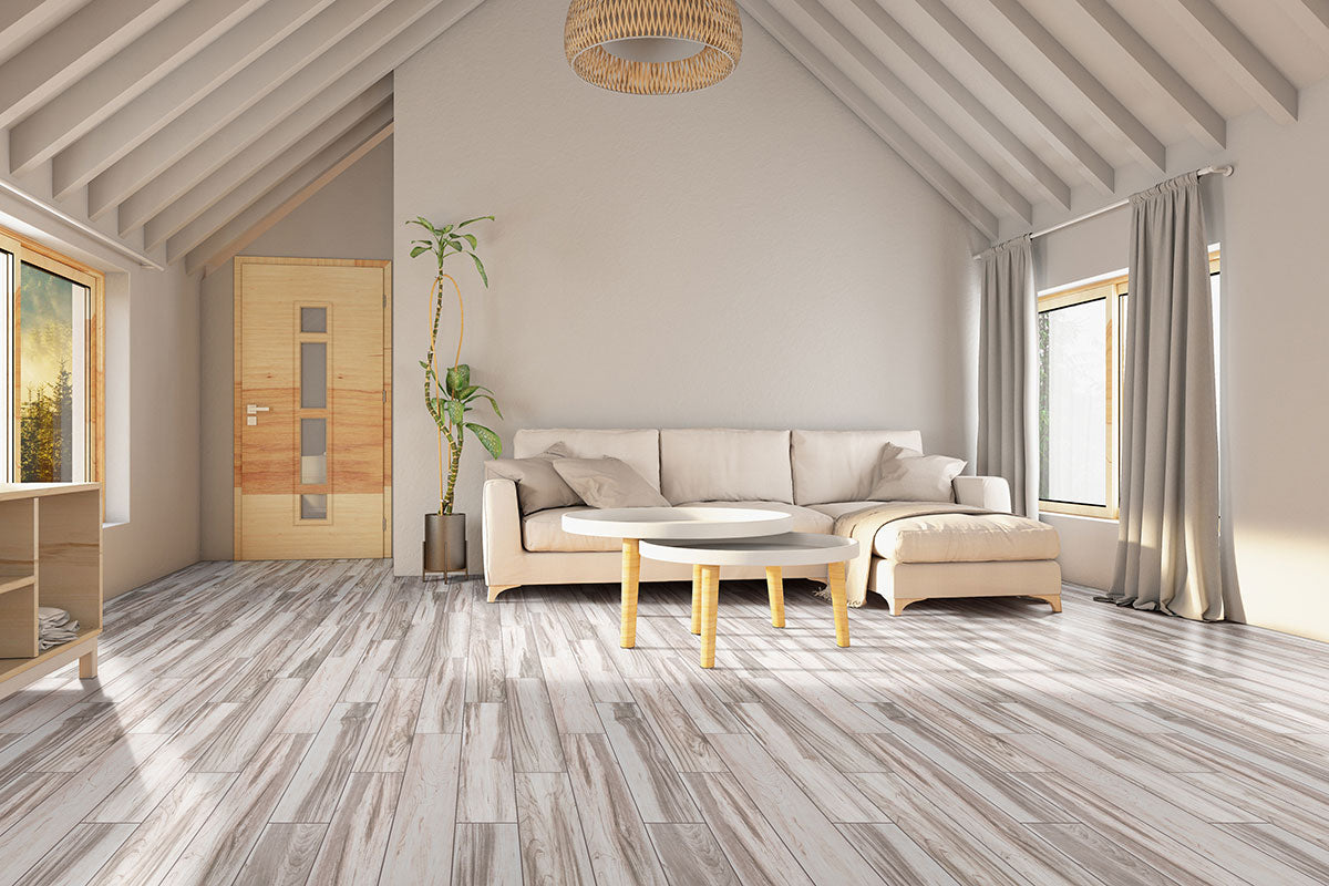 MSI Carolina Timber White 6 x 36 Matte Porcelain tile (NCARTIMWHI6X36) – MSI room scene