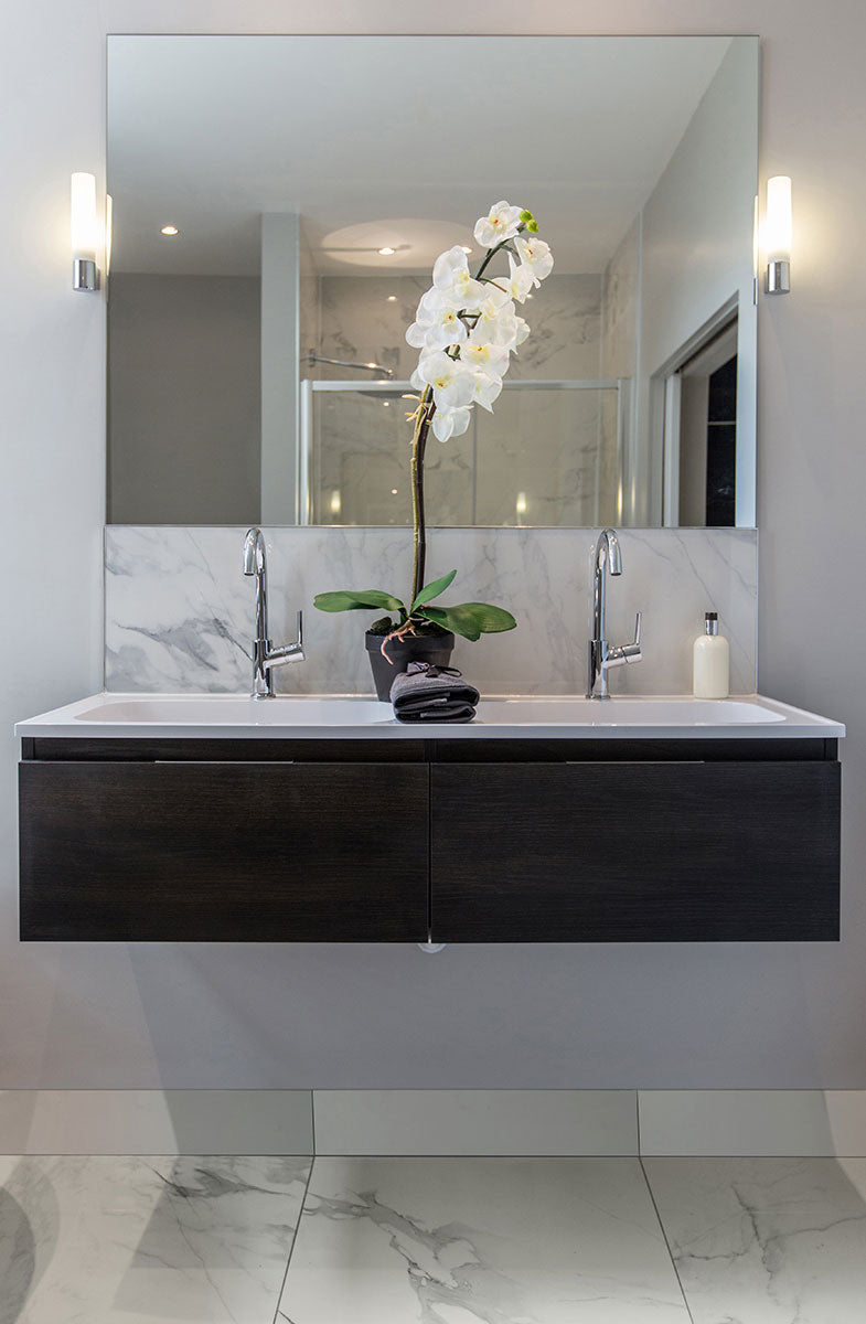 MSI Domino White 2 x 2 Polished Porcelain mosaic (NWHI2X2P-N) – MSI room scene