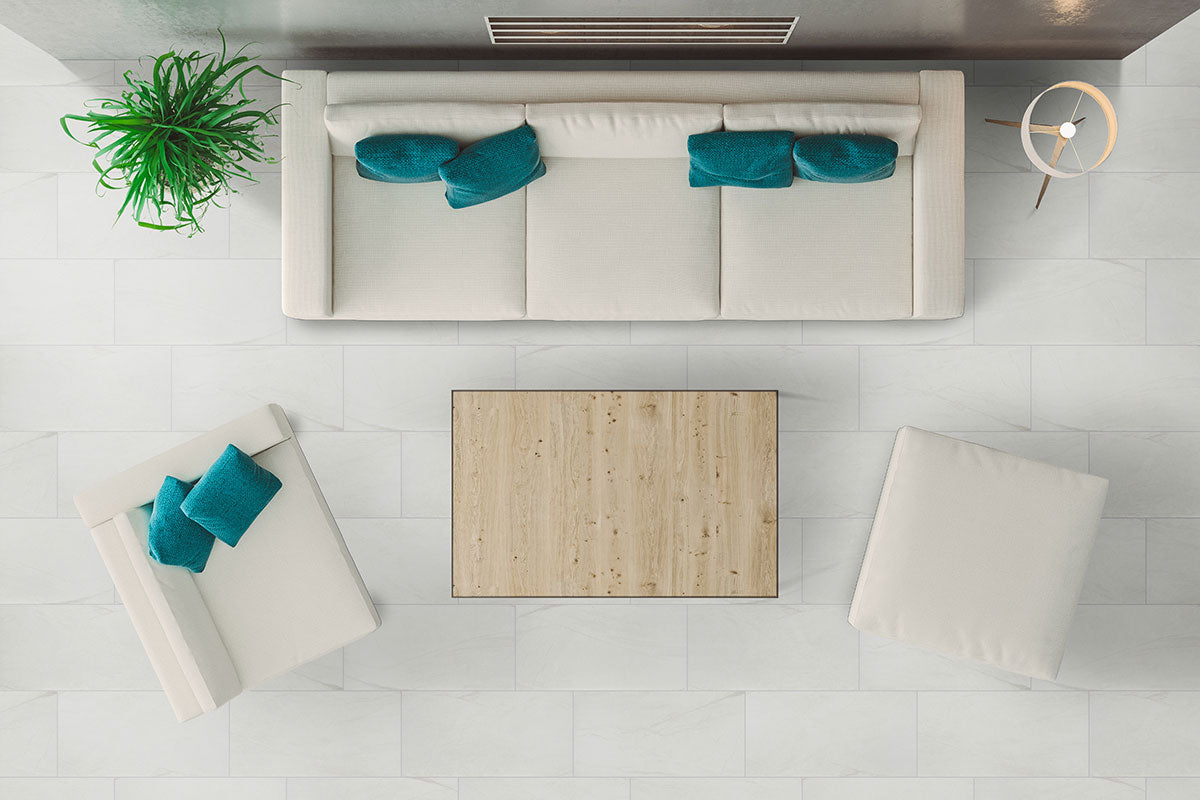 MSI Durban White 12 x 24 Matte Porcelain tile (NDURWHI1224) – MSI room scene