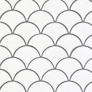 MSI Retro Scallop Bianco Glossy Porcelain mosaic (SMOT-PT-RETBIA-SCALOP) – MSI product image