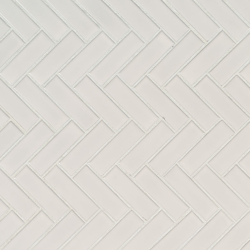 MSI Retro Herringbone Bianco Glossy Porcelain mosaic (SMOT-PT-RETBIA-HB) – MSI product image