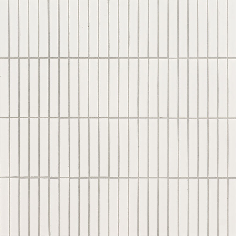 MSI White 1 x 6 Matte Porcelain mosaic (SMOT-PT-RETBIA-1X6STM) – MSI product image