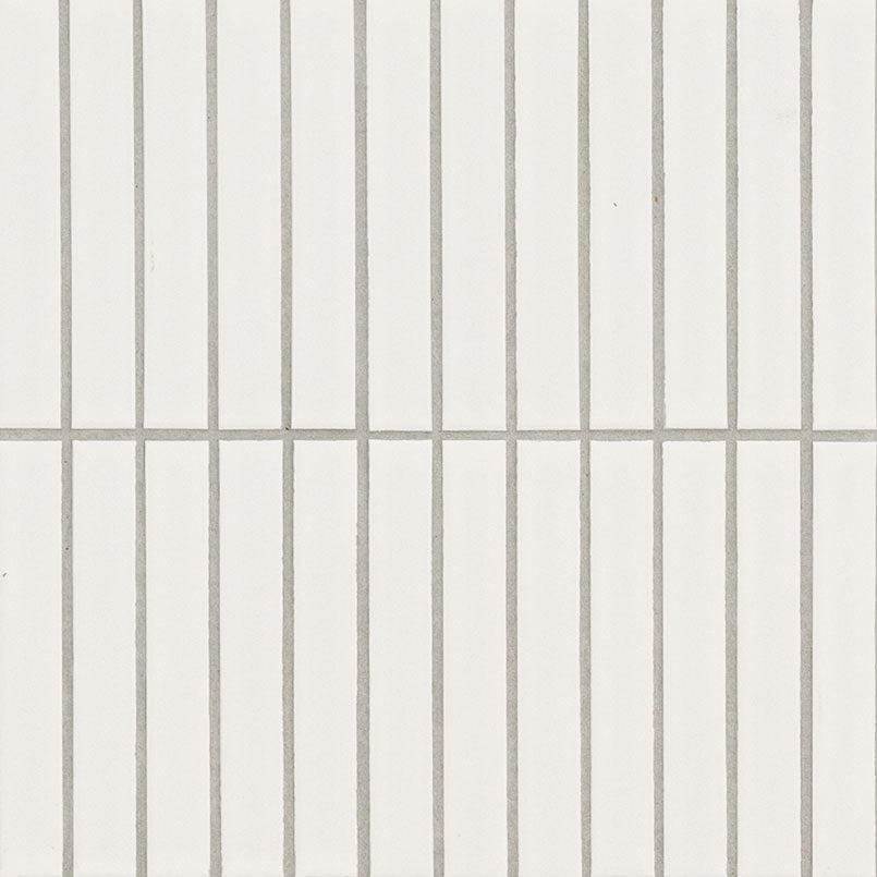 MSI White 1 x 6 Matte Porcelain mosaic (SMOT-PT-RETBIA-1X6STM) – MSI product image