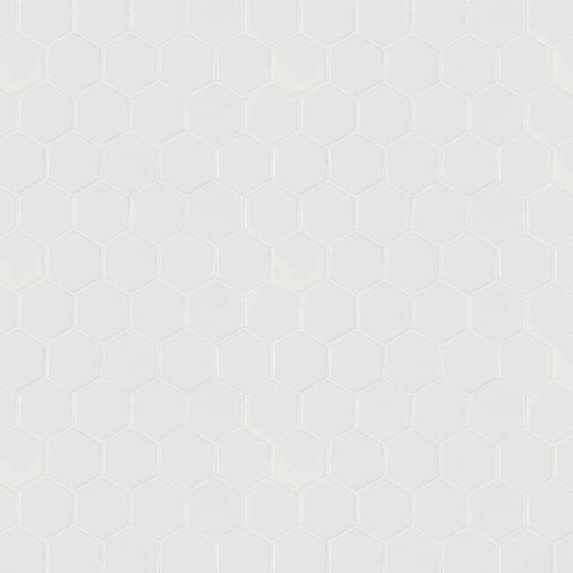 MSI Retro Hexo Bianco 2 x 2 Matte Porcelain mosaic (SMOT-PT-RETBIA-2HEX) – MSI product image