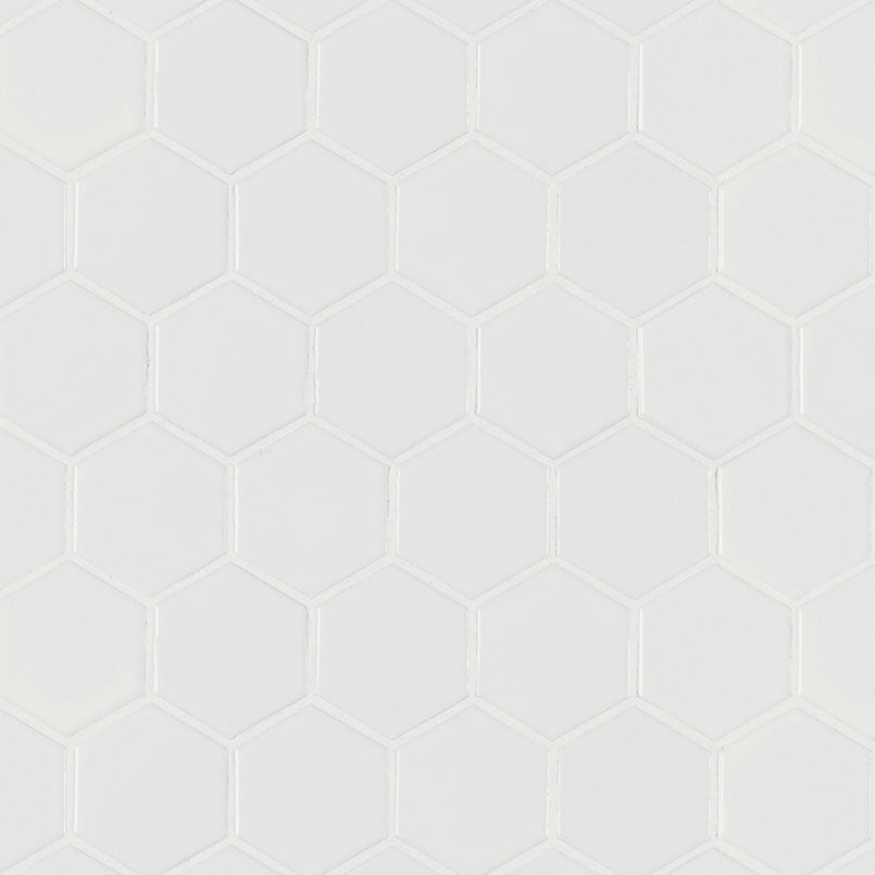 MSI Retro Hexo Bianco 2 x 2 Matte Porcelain mosaic (SMOT-PT-RETBIA-2HEX) – MSI product image