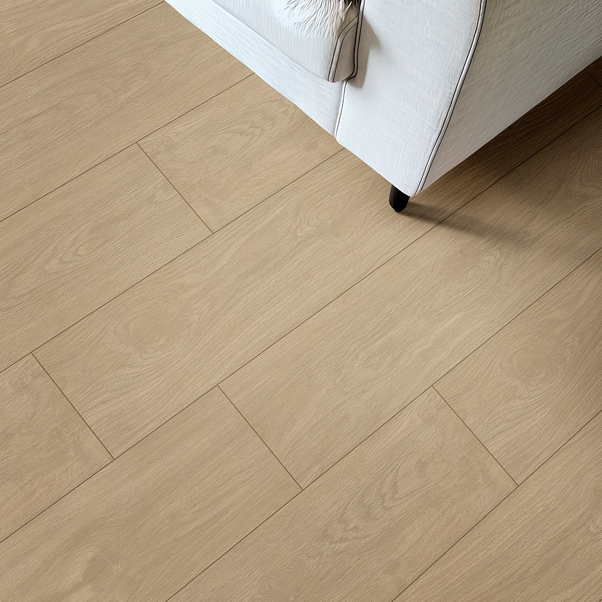 MSI Whitehill Sandlewood 9 x 48 Matte Porcelain tile (NWHISAN9X48) – MSI room scene (living room)