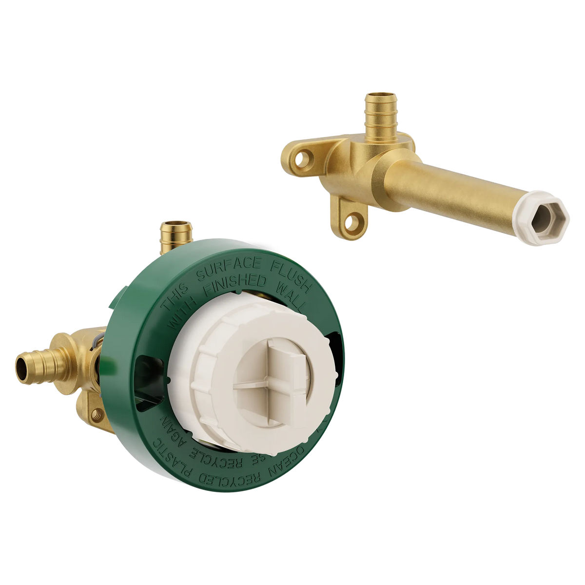 Moen M-Pact Wallmount Tub Filler 1/2" Crimp Ring Pex CC/IPS Connection WMV130XS in Chrome (WMV130XS) - view 2