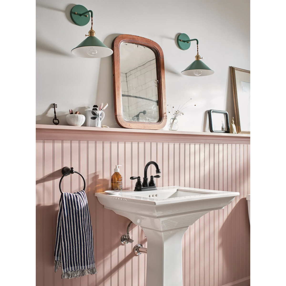 Moen Caldwell Two-Handle High-Arc Bathroom Faucet WS84667 in Matte Black (WS84667BL) - view 5