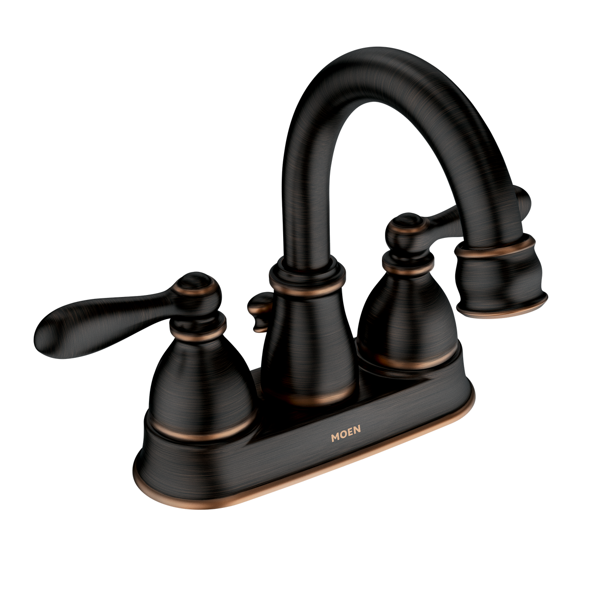 Moen Caldwell Two-Handle High-Arc Bathroom Faucet WS84667 in Mediterranean Bronze (WS84667BRB)