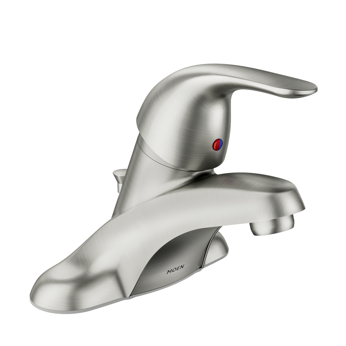 Moen Adler Single-Handle Low-Arc Bathroom Faucet WSL84502 in Spot Resist Brushed Nickel (WSL84502SRN)