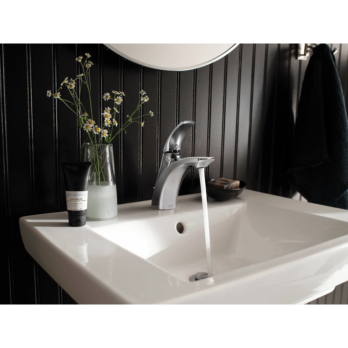 Moen Zarina Single-Handle High-Arc Bathroom Faucet WSL84533 in Chrome (WSL84533) - view 2