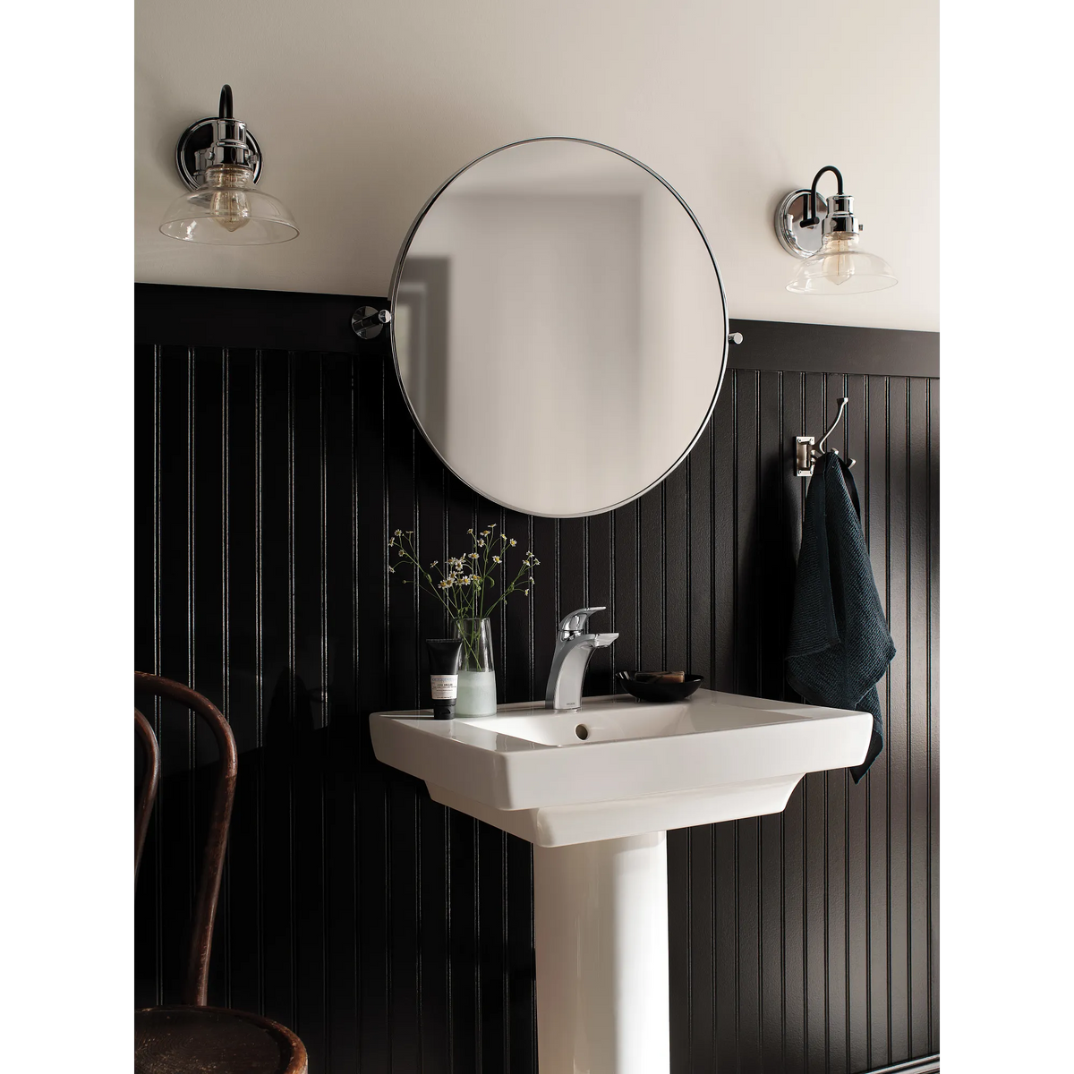Moen Zarina Single-Handle High-Arc Bathroom Faucet WSL84533 in Chrome (WSL84533) - view 4