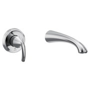 Moen Glyde Single-Handle Non-Diverter Wall-Mount Tub Filler WT371 in Chrome (WT371)